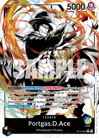 Portgas.D.Ace (2nd Anniversary Tournament) #ST13-002-2nd-anniversary-tournament · One Piece Promotion Cards One Piece card