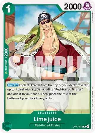 Limejuice #OP17-032 · The World's Strongest Warriors One Piece card