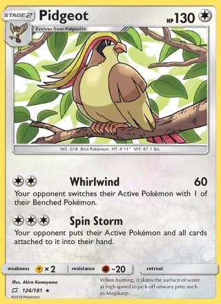 Pidgeot #124 · Team Up Pokémon card