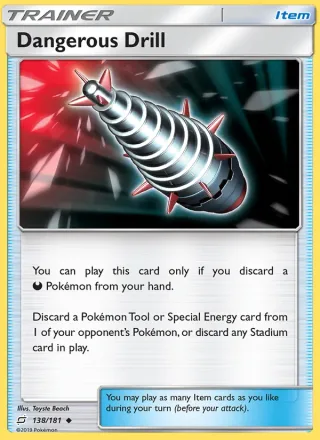 Dangerous Drill #138 · Team Up Pokémon card