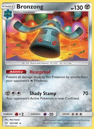 Bronzong #101 · Team Up Pokémon card
