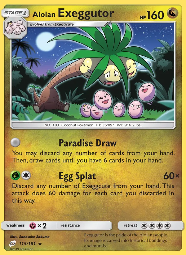 Alolan Exeggutor full card art