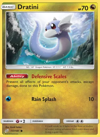 Dratini #117 · Team Up Pokémon card