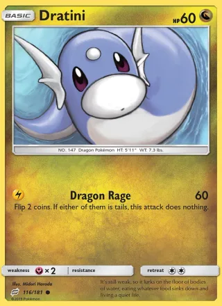 Dratini #116 · Team Up Pokémon card