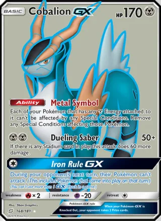 Cobalion GX #168 · Team Up Pokémon card