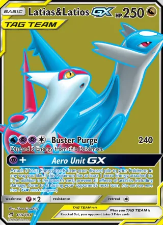 Latias & Latios GX #169 · Team Up Pokémon card