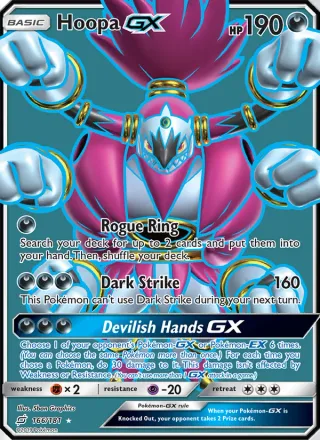 Hoopa GX #166 · Team Up Pokémon card
