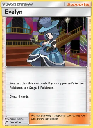 Evelyn #141 · Team Up Pokémon card
