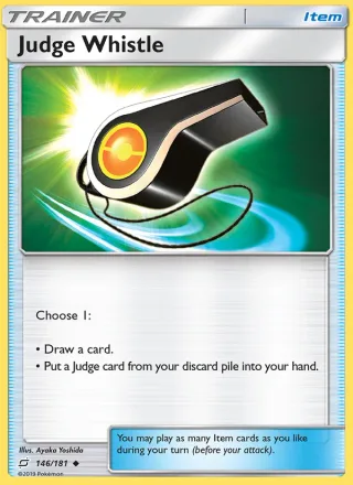 Judge Whistle #146 · Team Up Pokémon card