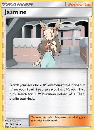 Jasmine #145 · Team Up Pokémon card