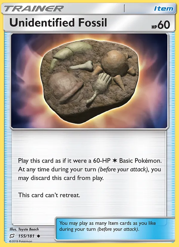 Unidentified Fossil full card art