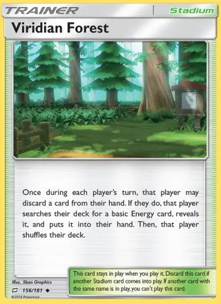 Viridian Forest #156 · Team Up Pokémon card