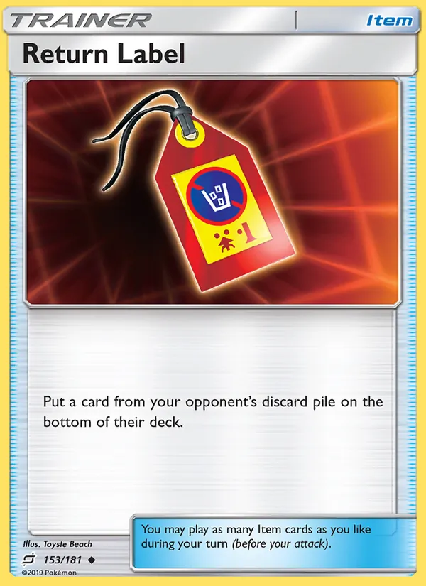 Return Label full card art