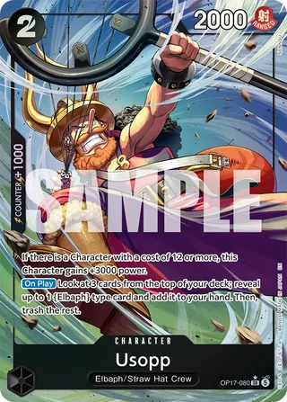 Usopp (Alternate Art) #OP17-080-alternate-art · The World's Strongest Warriors One Piece card