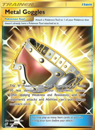 Metal Goggles #195 · Team Up Pokémon card