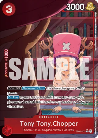 Tony Tony.Chopper (Alternate Art) #EB02-003-alternate-art · Extra Booster: Anime 25th Collection One Piece card