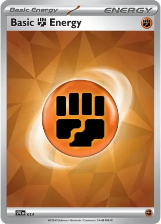 Fighting Energy #014 · Scarlet & Violet Energy Pokémon card