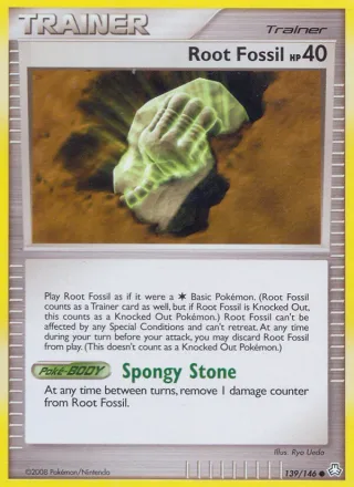 Root Fossil #139 · Legends Awakened Pokémon card