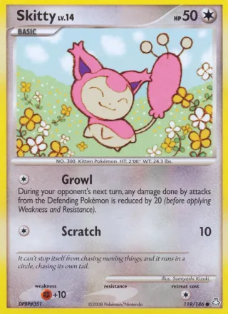 Skitty #119 · Legends Awakened Pokémon card