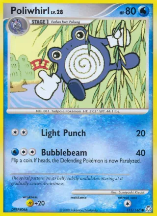 Poliwhirl #115 · Legends Awakened Pokémon card