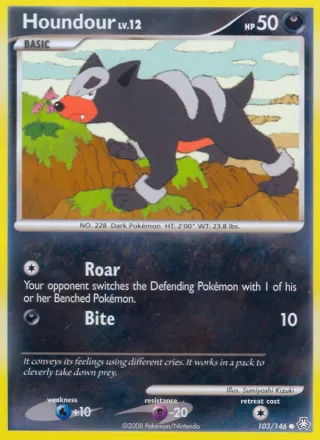 Houndour #103 · Legends Awakened Pokémon card