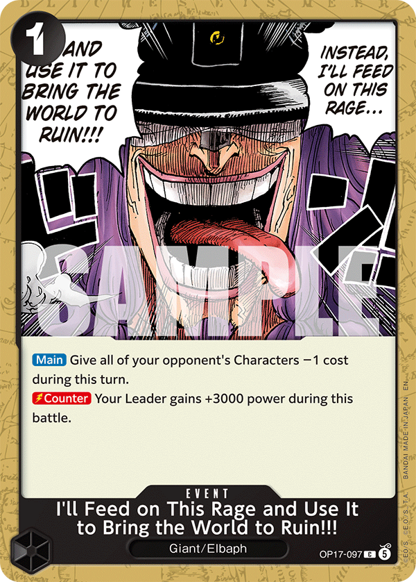 I'll Feed on This Rage and Use It to Bring the World to Ruin!!! full card art