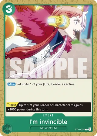 I'm invincible #ST11-005 · ST-11: Starter Deck 11 Uta One Piece card