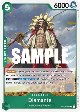 Diamante #OP04-028 · Kingdoms of Intrigue One Piece card