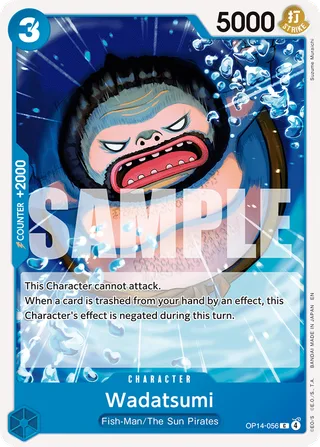 Wadatsumi #OP14-056 · The Azure Sea's Seven One Piece card