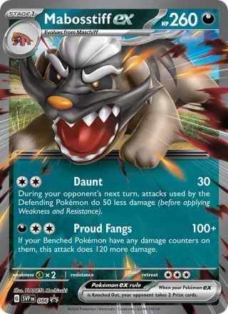 Mabosstiff ex #086 · SVP Black Star Promos Pokémon card