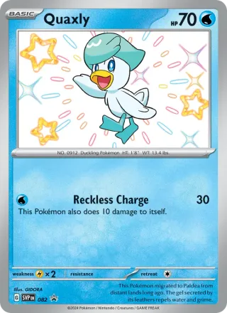 Quaxly #082 · SVP Black Star Promos Pokémon card