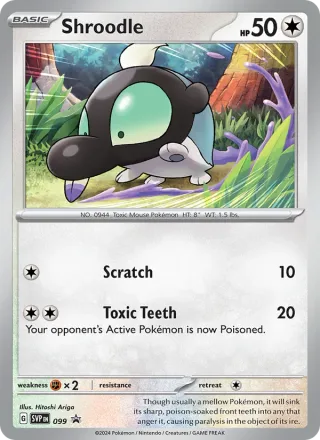 Shroodle #099 · SVP Black Star Promos Pokémon card