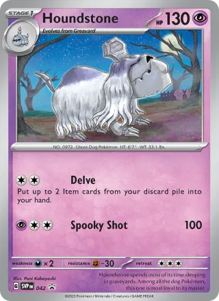 Houndstone #042 · SVP Black Star Promos Pokémon card
