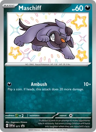 Maschiff #071 · SVP Black Star Promos Pokémon card