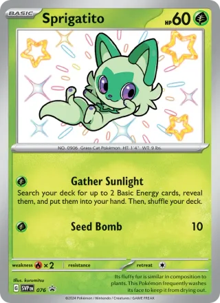 Sprigatito #076 · SVP Black Star Promos Pokémon card