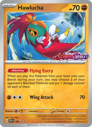 Hawlucha #007 · SVP Black Star Promos Pokémon card