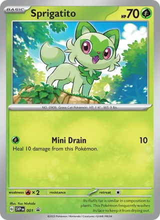 Sprigatito #001 · SVP Black Star Promos Pokémon card