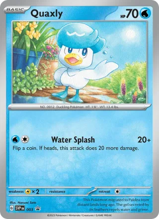 Quaxly #003 · SVP Black Star Promos Pokémon card