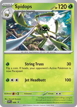 Spidops #009 · SVP Black Star Promos Pokémon card
