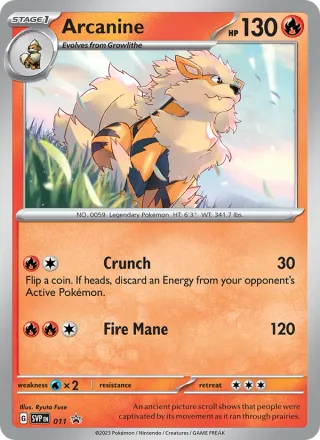 Arcanine #011 · SVP Black Star Promos Pokémon card