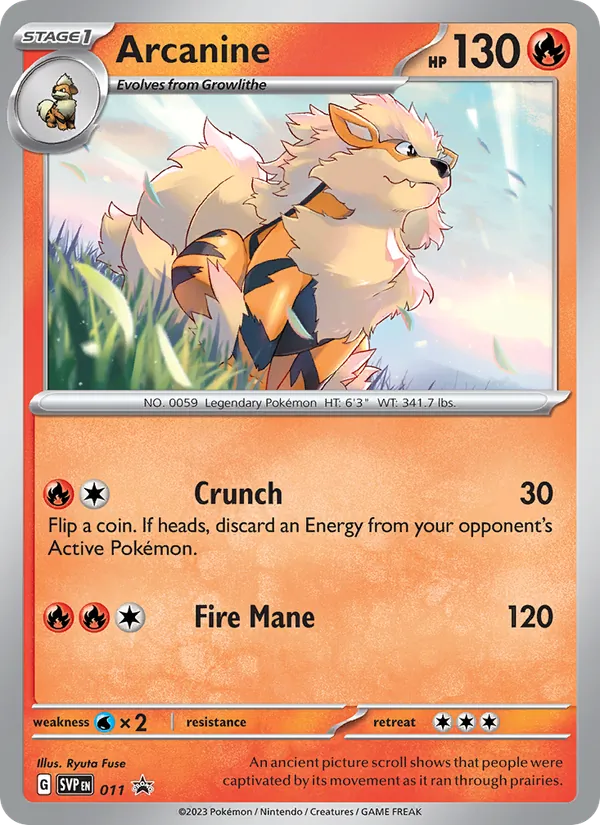 Arcanine full card art