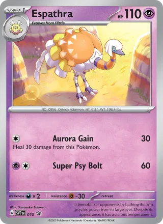 Espathra #010 · SVP Black Star Promos Pokémon card