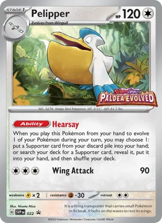 Pelipper #022 · SVP Black Star Promos Pokémon card