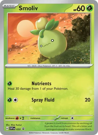 Smoliv #023 · SVP Black Star Promos Pokémon card