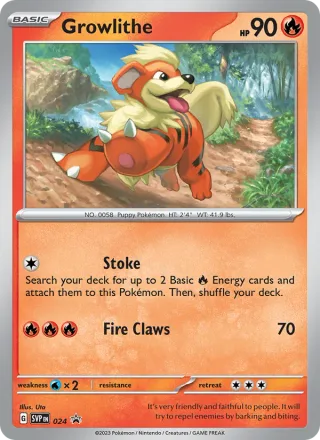Growlithe #024 · SVP Black Star Promos Pokémon card