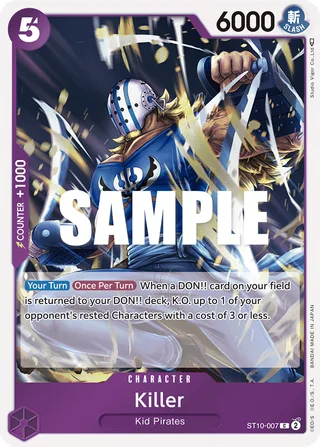 Killer #ST10-007 · ST-10: Ultra Deck The Three Captains One Piece card