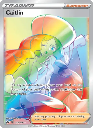 Caitlin #213 · Chilling Reign Pokémon card