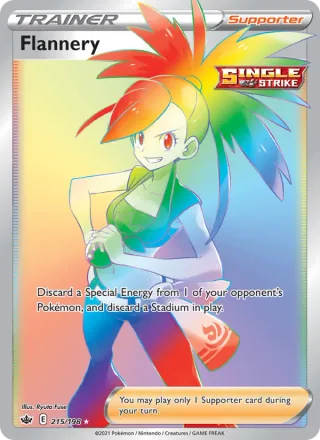 Flannery #215 · Chilling Reign Pokémon card