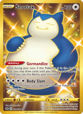 Snorlax #224 · Chilling Reign Pokémon card