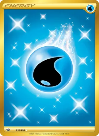 Water Energy #231 · Chilling Reign Pokémon card